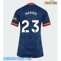 Camisa de time de futebol Arsenal Mikel Merino #23 Replicas 2º Equipamento Feminina 2026-27 Manga Curta